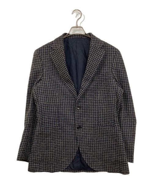 SHIPS（シップス）SHIPS (シップス) マルゾット ハウンズトゥース チェック ジャケット グレー サイズ:50の古着・服飾アイテム