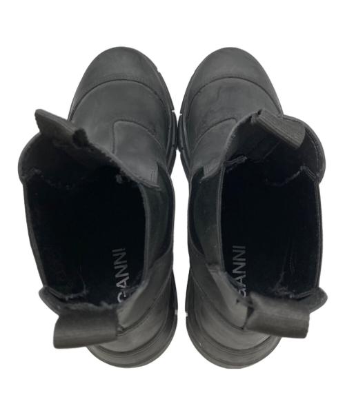 GANNI（ガニー）Ganni (ガニー) リサイクルラバーブーツ ブラック サイズ:40の古着・服飾アイテム