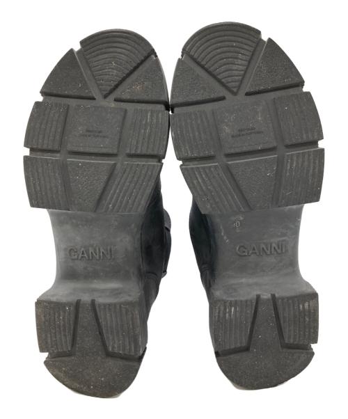 GANNI（ガニー）Ganni (ガニー) リサイクルラバーブーツ ブラック サイズ:40の古着・服飾アイテム