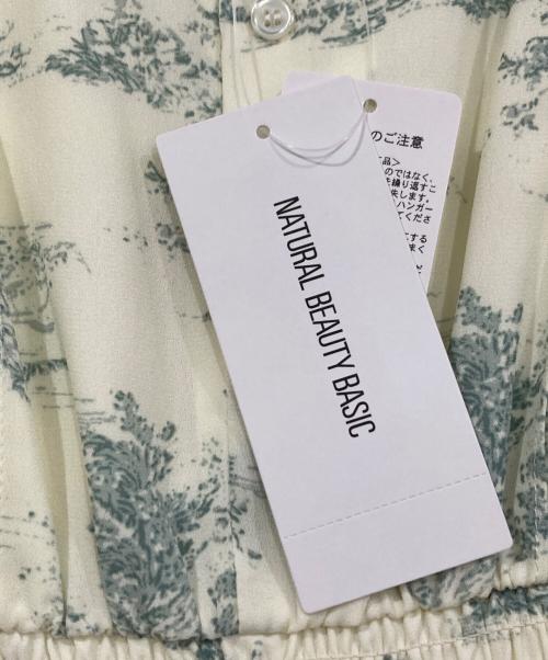 NATURAL BEAUTY BASIC（ナチュラルビューティーベーシック）NATURAL BEAUTY BASIC (ナチュラルビューティーベーシック) アゼリアガーデンプリントワンピース イエロー サイズ:Ⅿ 未使用品の古着・服飾アイテム