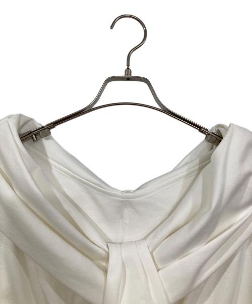 HER LIP TO（ハーリップトゥ）HER LIP TO (ハーリップトゥ) Shawl Peplum Top ホワイト サイズ:Mの古着・服飾アイテム