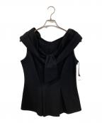 HER LIP TOハーリップトゥ）の古着「Shawl Peplum Top Her lip to」｜ブラック