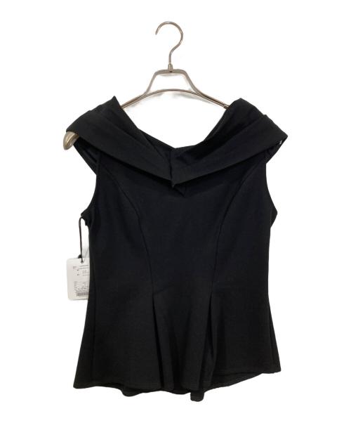 HER LIP TO（ハーリップトゥ）Her lip to (ハーリップトゥ) Shawl Peplum Top Her lip to ブラック サイズ:Mの古着・服飾アイテム