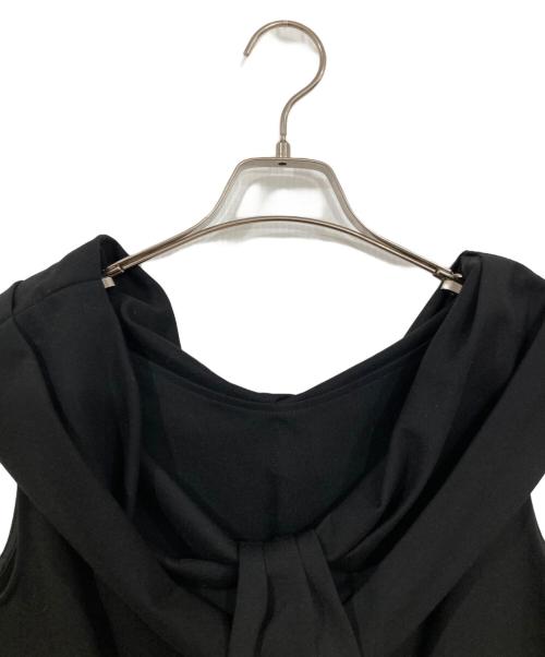 HER LIP TO（ハーリップトゥ）Her lip to (ハーリップトゥ) Shawl Peplum Top Her lip to ブラック サイズ:Mの古着・服飾アイテム