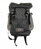 COACHコーチ）の古着「シグネチャーバックパック」｜ブラック