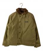 HOUSTON×ONE PIECEヒューストン×ワンピース）の古着「Ｎ1デッキジャケット」｜グリーン