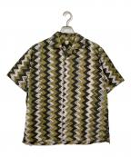 KAPTAIN SUNSHINEキャプテンサンシャイン）の古着「Open Collar S/S Shirt」｜オリーブ