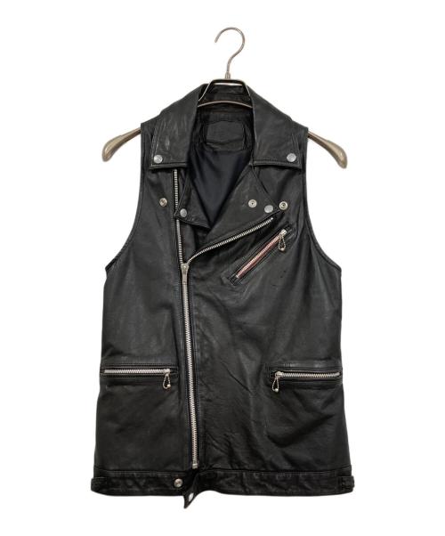 Hysteric Glamour（ヒステリックグラマー）Hysteric Glamour (ヒステリックグラマー) ダブルライダースベスト ブラック サイズ:FREEの古着・服飾アイテム
