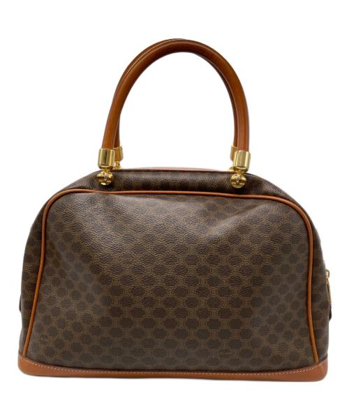 CELINE（セリーヌ）CELINE (セリーヌ) マカダム柄ミニボストンバッグ ブラウンの古着・服飾アイテム