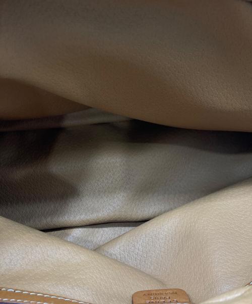 CELINE（セリーヌ）CELINE (セリーヌ) マカダム柄ミニボストンバッグ ブラウンの古着・服飾アイテム