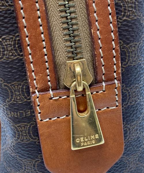 CELINE（セリーヌ）CELINE (セリーヌ) マカダム柄ミニボストンバッグ ブラウンの古着・服飾アイテム