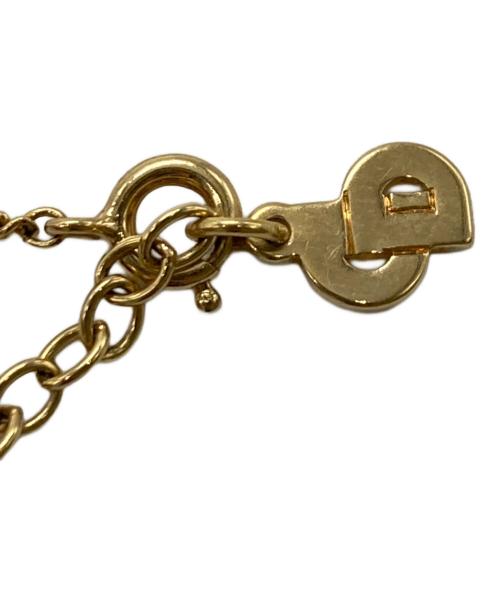 Christian Dior（クリスチャン ディオール）Christian Dior (クリスチャン ディオール) CDロゴネックレス ゴールドの古着・服飾アイテム