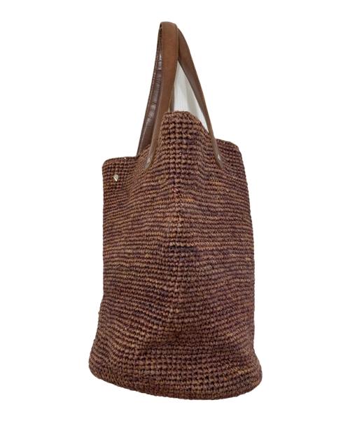 HELEN KAMINSKI（ヘレンカミンスキー）HELEN KAMINSKI (ヘレンカミンスキー) ラフィアトートバッグ ブラウンの古着・服飾アイテム