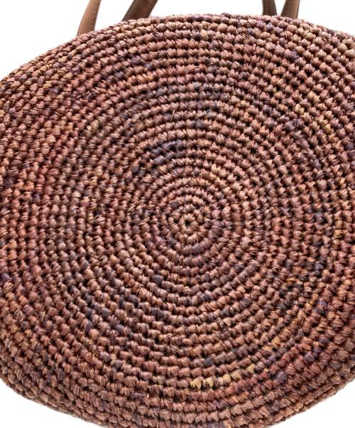 HELEN KAMINSKI（ヘレンカミンスキー）HELEN KAMINSKI (ヘレンカミンスキー) ラフィアトートバッグ ブラウンの古着・服飾アイテム