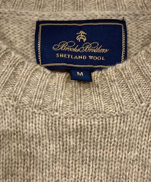 BROOKS BROTHERS（ブルックスブラザーズ）BROOKS BROTHERS (ブルックスブラザーズ) ウールニット ベージュ サイズ:Ⅿの古着・服飾アイテム