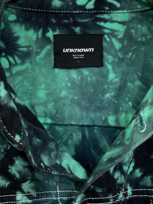 unknown（アンノウン）unknown (アンノウン) ダイタイデニムジャケット グリーン サイズ:Lの古着・服飾アイテム