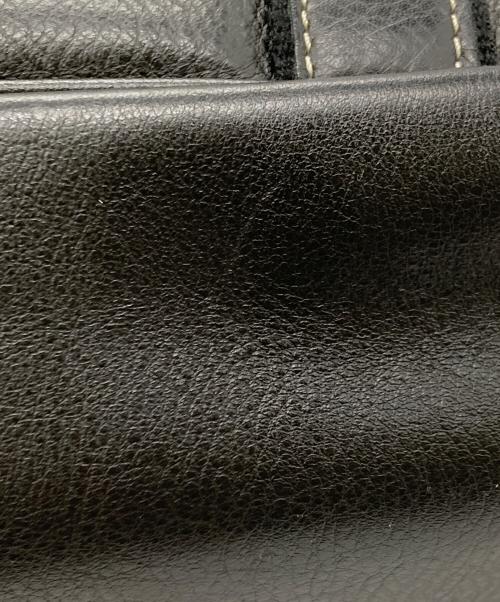 LONGCHAMP（ロンシャン）LONGCHAMP (ロンシャン) レザートートバッグ ブラックの古着・服飾アイテム