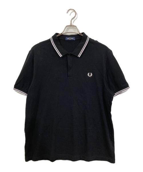FRED PERRY（フレッドペリー）FRED PERRY (フレッドペリー) ポロシャツ ブラック サイズ:XXLの古着・服飾アイテム