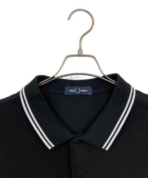 FRED PERRY（フレッドペリー）FRED PERRY (フレッドペリー) ポロシャツ ブラック サイズ:XXLの古着・服飾アイテム
