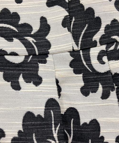 Diagram GRACE CONTINENTAL（ダイアグラム グレースコンチネンタル）Diagram GRACE CONTINENTAL (ダイアグラム グレースコンチネンタル) ジャガードノースリーブワンピース ブラック×ホワイト サイズ:38の古着・服飾アイテム