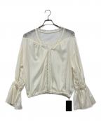 NINEナイン）の古着「キャンディスリーブブラウス」｜ホワイト