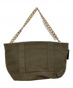 GOOD GRIEF!グッドグリーフ）の古着「Canvas Cluch Bag(L)」｜カーキ