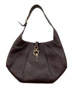 Salvatore Ferragamoサルヴァトーレ フェラガモ）の古着「ガンチーニワンショルダーバッグ」｜ブラウン