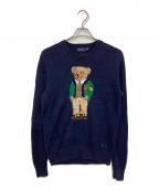 POLO RALPH LAURENポロ・ラルフローレン）の古着「ポロベアニット」｜ネイビー