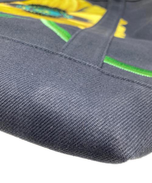 KENZO（ケンゾー）KENZO (ケンゾー) フラワーデザインキャンパストートバッグ ネイビーの古着・服飾アイテム