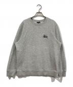 stussyステューシー）の古着「LOGO CREW SWEAT」｜グレー