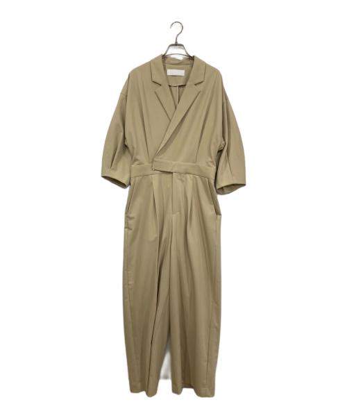 Adam et Rope（アダム エ ロペ）Adam et Rope (アダム エ ロペ) テーラードジャンプスーツ ベージュ サイズ:38の古着・服飾アイテム