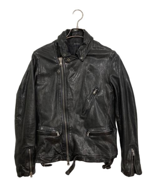 AMERICAN RAG CIE（アメリカンラグシー）AMERICAN RAG CIE (アメリカンラグシー) フルベジタブルダブルライダース ブラック サイズ:Ⅿの古着・服飾アイテム