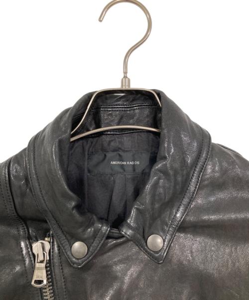 AMERICAN RAG CIE（アメリカンラグシー）AMERICAN RAG CIE (アメリカンラグシー) フルベジタブルダブルライダース ブラック サイズ:Ⅿの古着・服飾アイテム