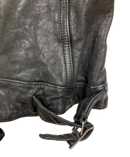 AMERICAN RAG CIE（アメリカンラグシー）AMERICAN RAG CIE (アメリカンラグシー) フルベジタブルダブルライダース ブラック サイズ:Ⅿの古着・服飾アイテム