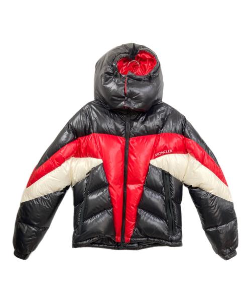 MONCLER（モンクレール）MONCLER (モンクレール) ANTHIMEダウンジャケット ブラック×レッド サイズ:2の古着・服飾アイテム