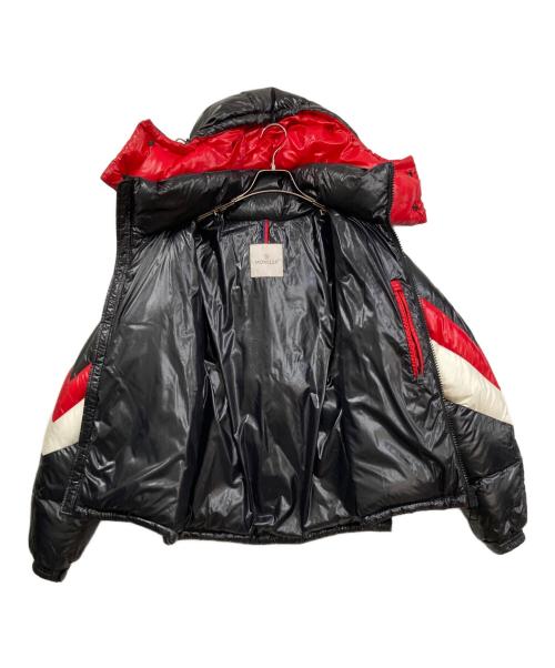 MONCLER（モンクレール）MONCLER (モンクレール) ANTHIMEダウンジャケット ブラック×レッド サイズ:2の古着・服飾アイテム