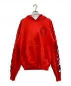 CHROME HEARTS×MATTY BOYクロムハーツ×マッティーボーイ）の古着「プルオーバーパーカー」｜レッド