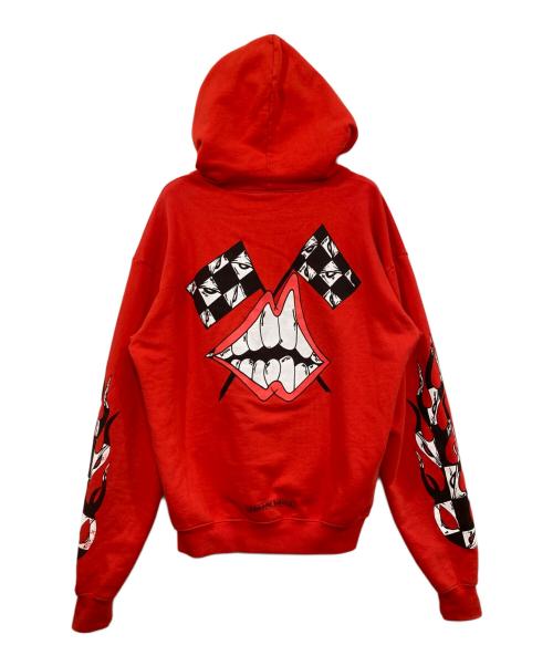 CHROME HEARTS（クロムハーツ）CHROME HEARTS (クロムハーツ) MATTY BOY (マッティー ボーイ) プルオーバーパーカー レッド サイズ:Sの古着・服飾アイテム