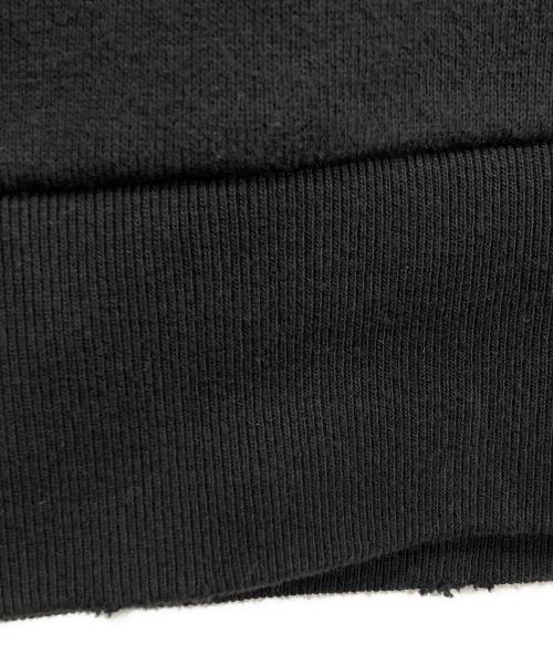 GUCCI（グッチ）GUCCI (グッチ) ヴィンテージ加工オールドロゴプリントスウェットパーカー ブラック サイズ:XSの古着・服飾アイテム