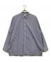 Graphpaper（グラフペーパー）の古着「High Count Regular Collar Shirt STRIPE」｜ブルー