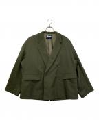 MAISON SPECIALメゾンスペシャル）の古着「Wool Mix Prime-Over Double Tailored Jacket」｜グリーン