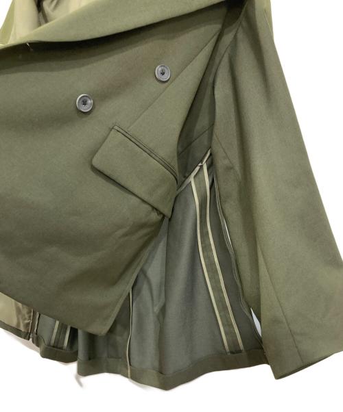 MAISON SPECIAL（メゾンスペシャル）MAISON SPECIAL (メゾンスペシャル) Wool Mix Prime-Over Double Tailored Jacket グリーン サイズ:1の古着・服飾アイテム