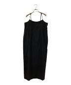 SLOBE IENAスローブ イエナ）の古着「T/C タッサー キャミワンピース」｜ブラック
