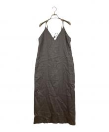 SLOBE IENA（スローブ イエナ）の古着「リネンIラインキャミワンピース」｜グレー