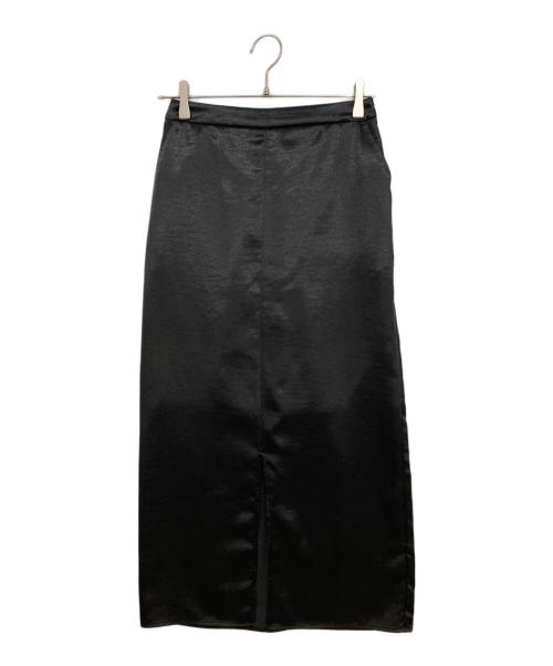 COLLAGE GALLARDAGALANTE（コラージュ ガリャルダガランテ）COLLAGE GALLARDAGALANTE (コラージュ ガリャルダガランテ) ヴィンテージサテンタイトスカート ブラック 未使用品の古着・服飾アイテム