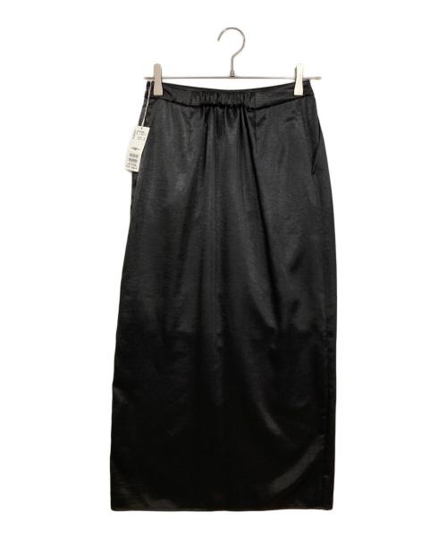 COLLAGE GALLARDAGALANTE（コラージュ ガリャルダガランテ）COLLAGE GALLARDAGALANTE (コラージュ ガリャルダガランテ) ヴィンテージサテンタイトスカート ブラック 未使用品の古着・服飾アイテム