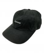 SUPREMEシュプリーム）の古着「Small Box Coated Linen 6-Panel」｜ブラック