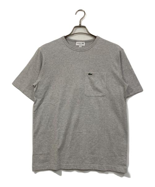 LACOSTE（ラコステ）LACOSTE (ラコステ) ロゴ刺繍tシャツ グレー サイズ:Sの古着・服飾アイテム