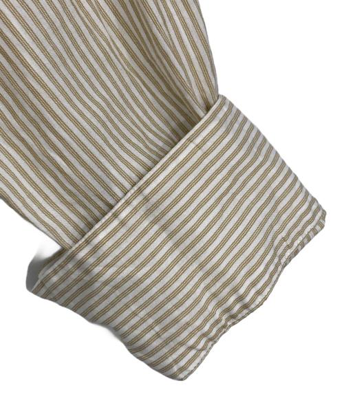 MARGARET HOWELL（マーガレットハウエル）MARGARET HOWELL (マーガレットハウエル) SILK COTTON STRIPE イエロー サイズ:1の古着・服飾アイテム