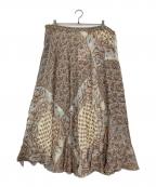 blue bohemeブルーボヘム）の古着「Silk Long Skirt」｜ホワイト